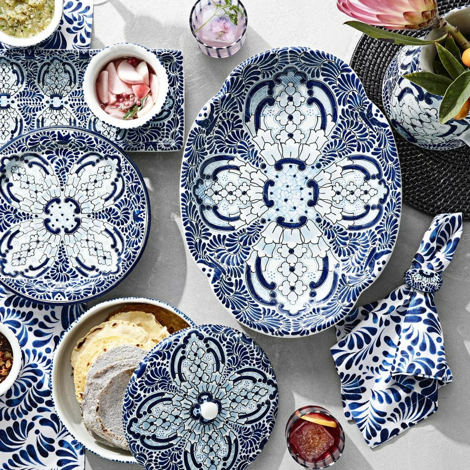 Azulete Salad Plates, Set of 4 - Image 4