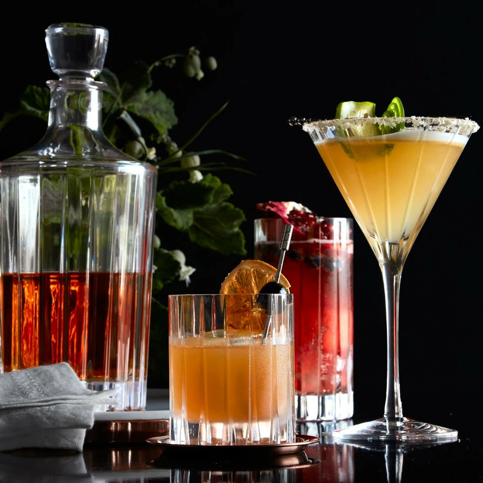 Dorset Crystal Double Old-Fashioned Glass, Each - Image 6