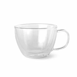 Double-Wall Glass Latte Mug