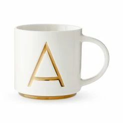 Gold Monogram Mug