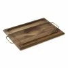 J.K Adams Handled Carving Board, Walnut with Brass Handles