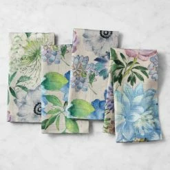 La Vie en Bleu Napkins, Set of 4