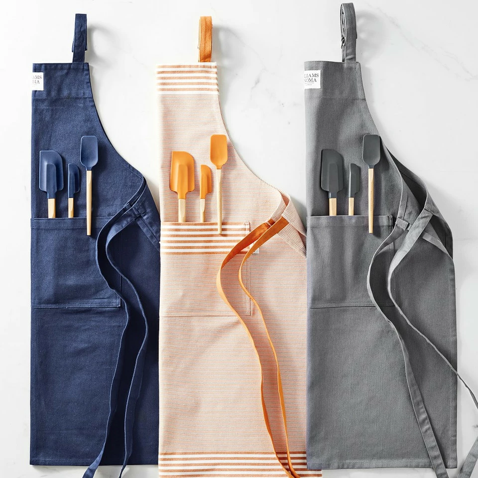 Williams Sonoma Classic Solid Adult & Kid Aprons - Image 2
