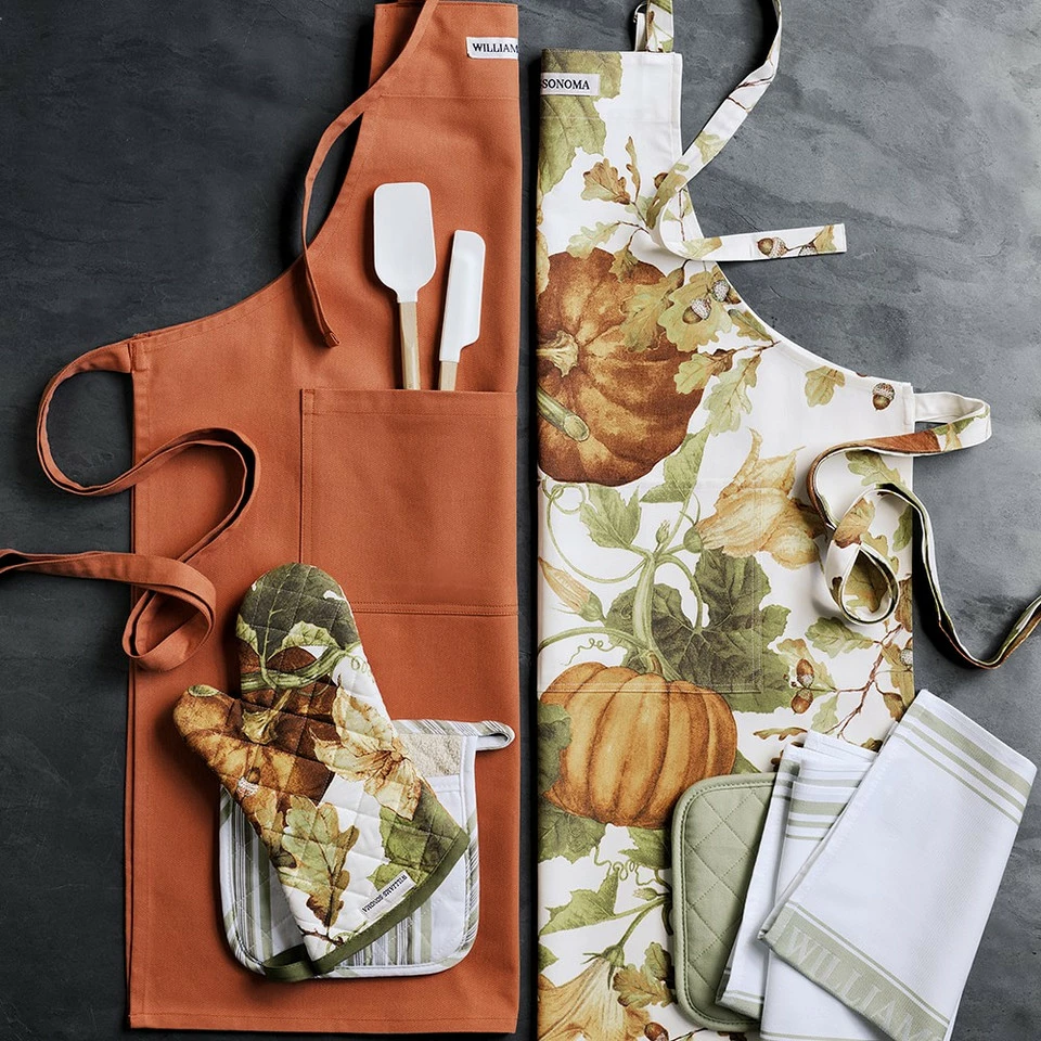 Williams Sonoma Classic Solid Adult & Kid Aprons - Image 5