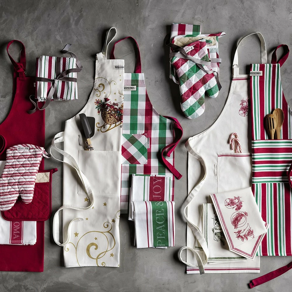Williams Sonoma Classic Solid Adult & Kid Aprons - Image 9