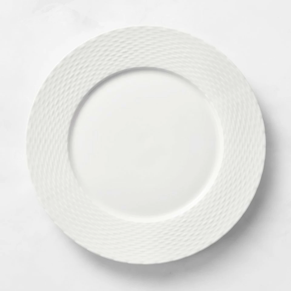 Pillivuyt Basketweave Porcelain Dinner Plate - Image 2