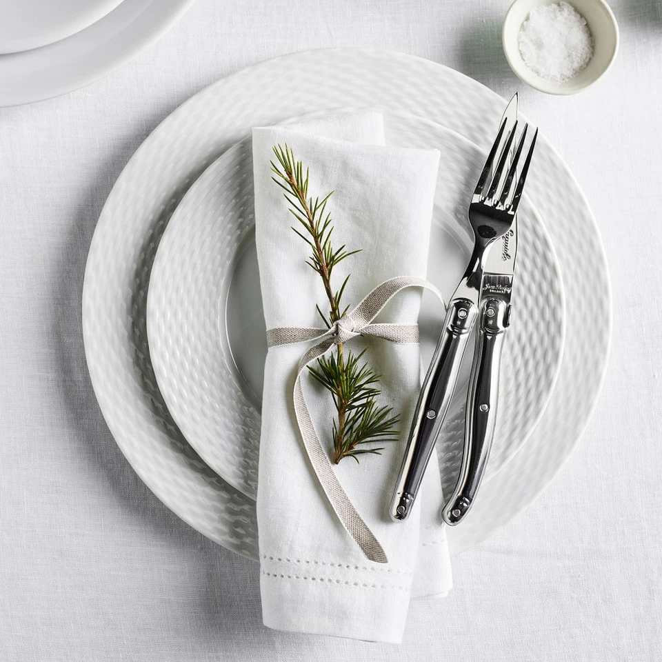 Pillivuyt Basketweave Porcelain Dinnerware Collection - Image 6