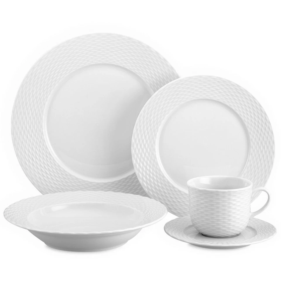 Pillivuyt Basketweave Porcelain Dinnerware Collection - Image 2