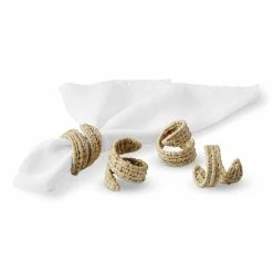 Raffia Napkin Ring, Set of 4