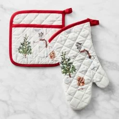 Snowman Oven Mitt & Potholder Set