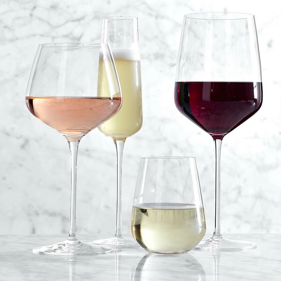 Williams Sonoma Estate Stemless White Wine Glass - Image 3