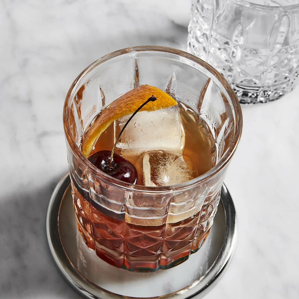 Stainless Steel and Glass Coasters, Set of 4 - Image 3