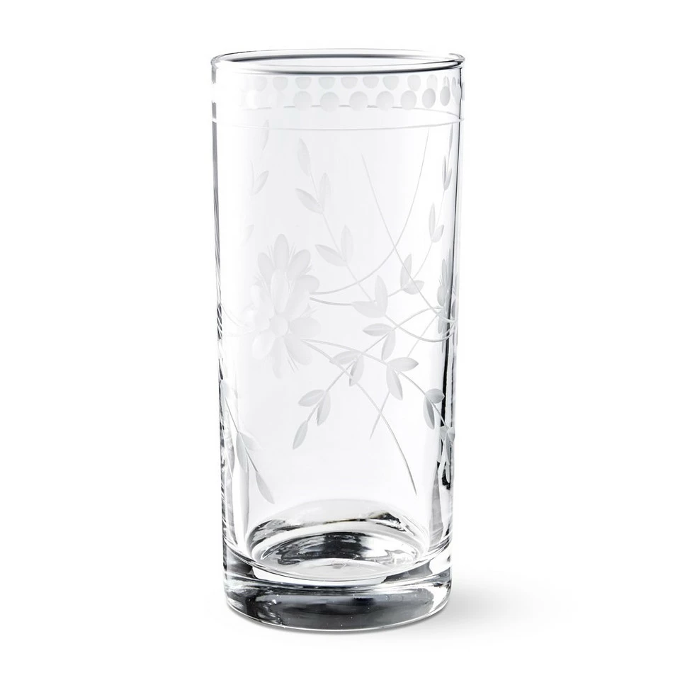 Vintage Etched Highball Glass
