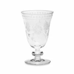 Vintage Etched Water Glass