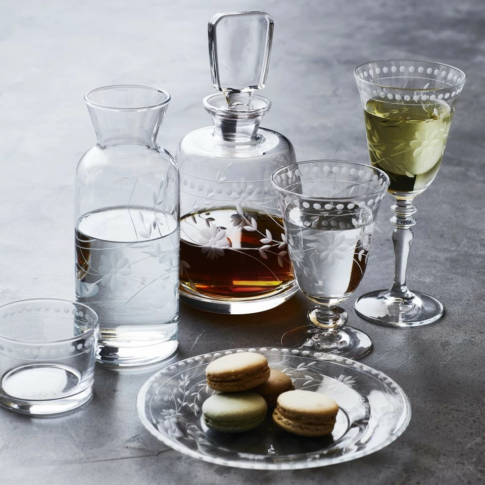 Vintage Etched Water Glass - Image 18