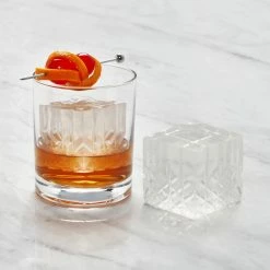 W&P Faceted Etched Ice Cube Tray