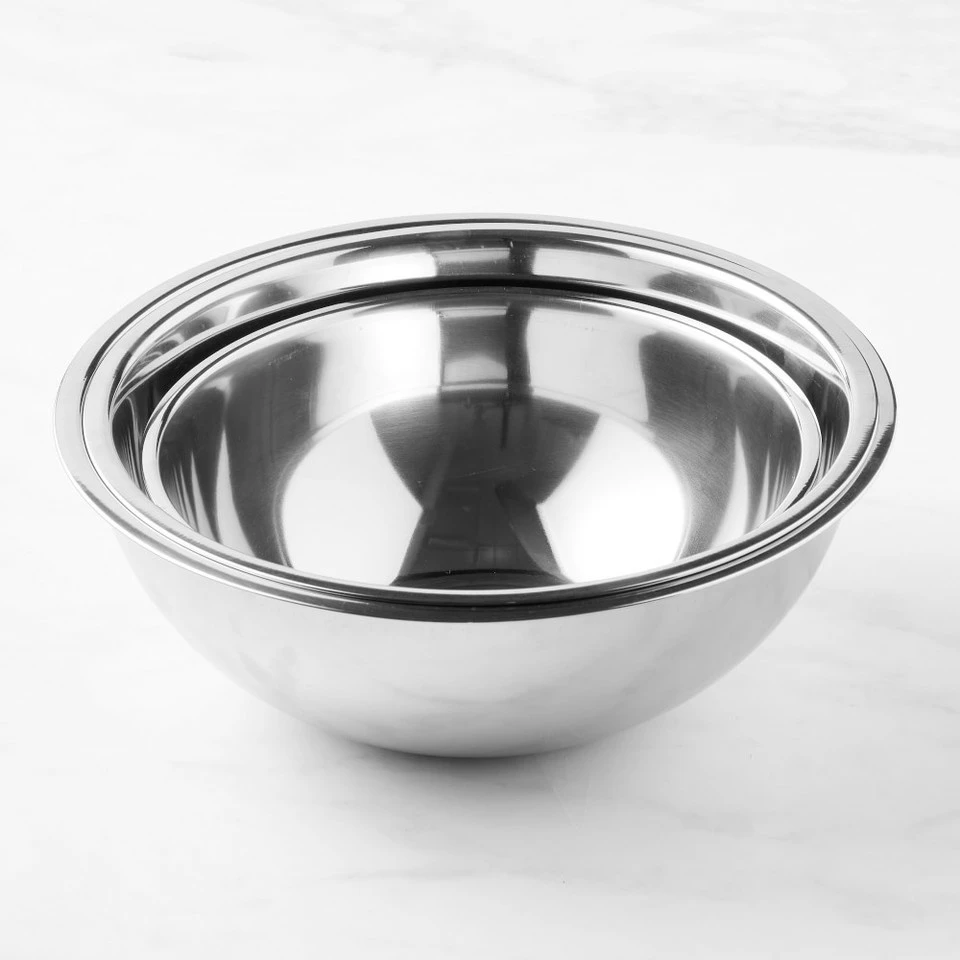 Williams Sonoma Open Kitchen Stainless Steel Mixing Bowls, Set of 3 - Image 2