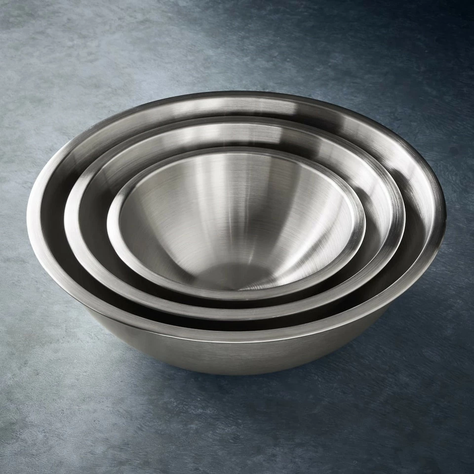 Williams Sonoma Open Kitchen Stainless Steel Mixing Bowls, Set of 3 - Image 3